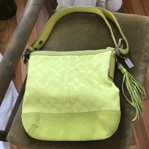 Lime Green Coach Bag